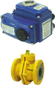 ELECTRICAL ACTUATOR OPERATED PFA BALL VALVE